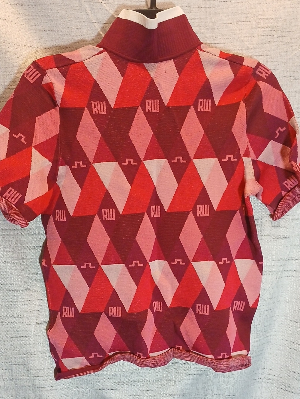 J.Lindeberg x Robbie Williams Edith Argyle Knit Golf Polo Sz S - Picture 4 of 6